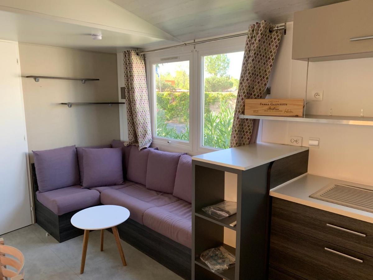 Mobilhome Vias Plage Dans Camping Eksteriør bilde