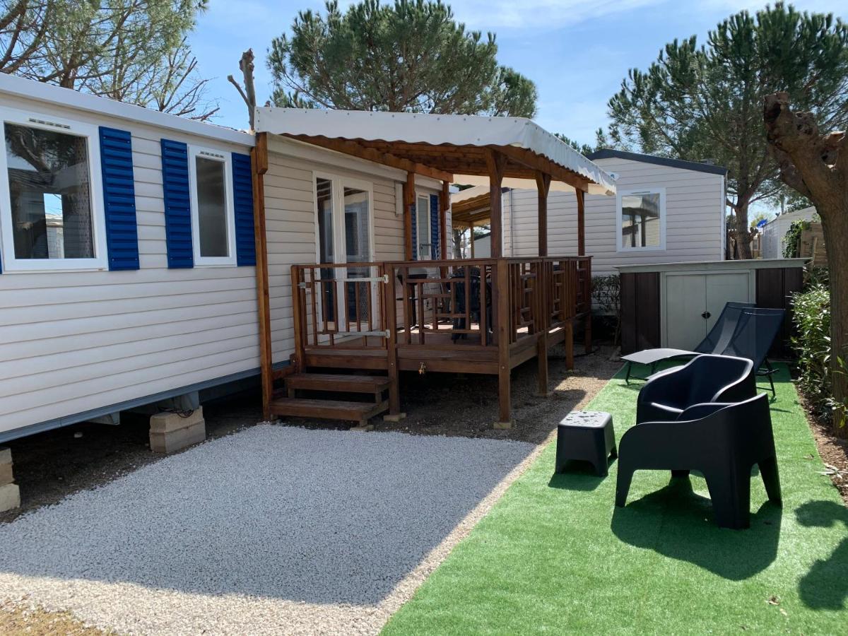 Mobilhome Vias Plage Dans Camping Eksteriør bilde