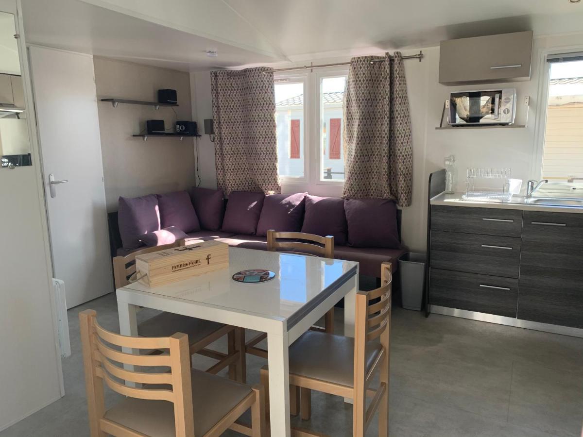 Mobilhome Vias Plage Dans Camping Eksteriør bilde