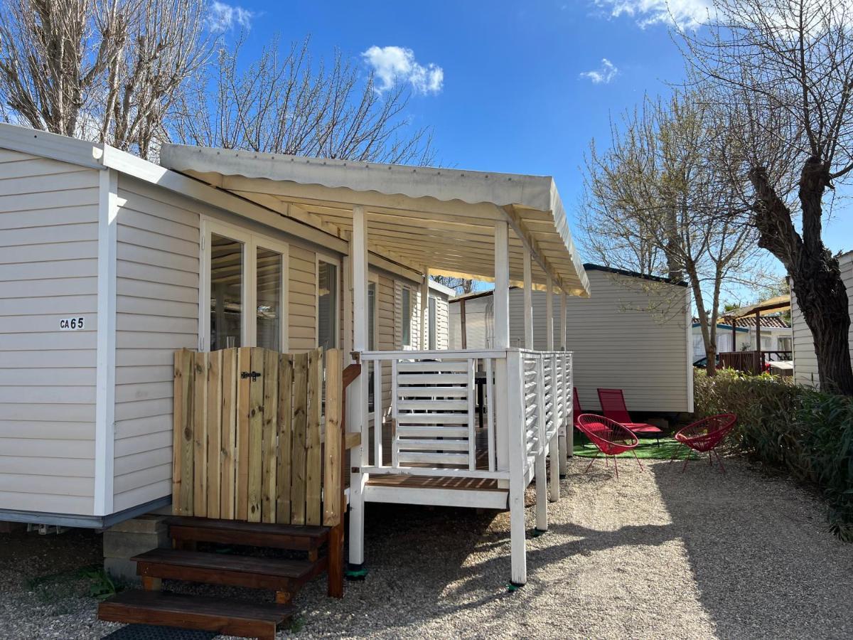 Mobilhome Vias Plage Dans Camping Eksteriør bilde