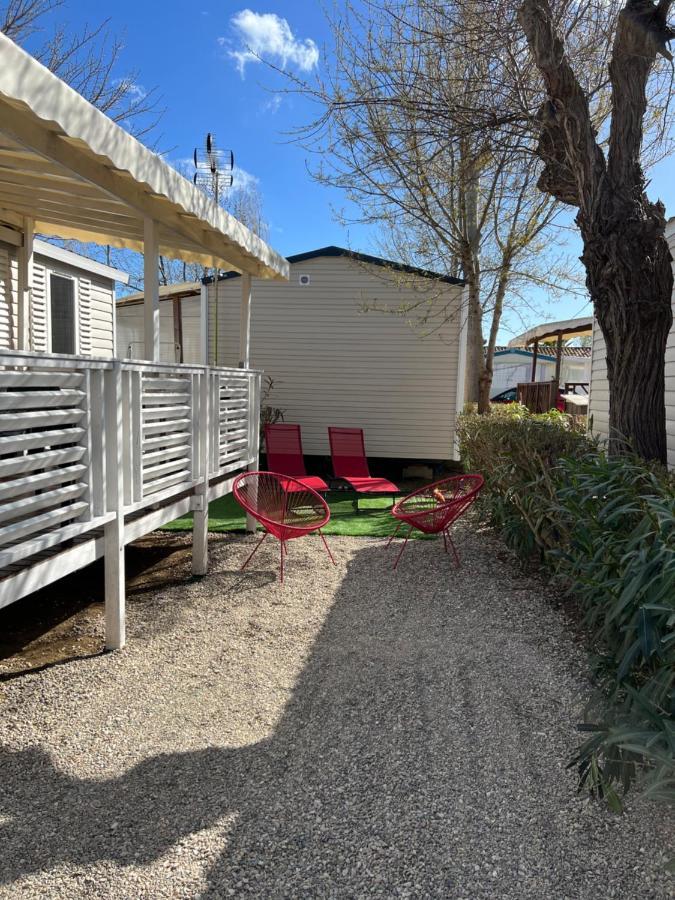 Mobilhome Vias Plage Dans Camping Eksteriør bilde