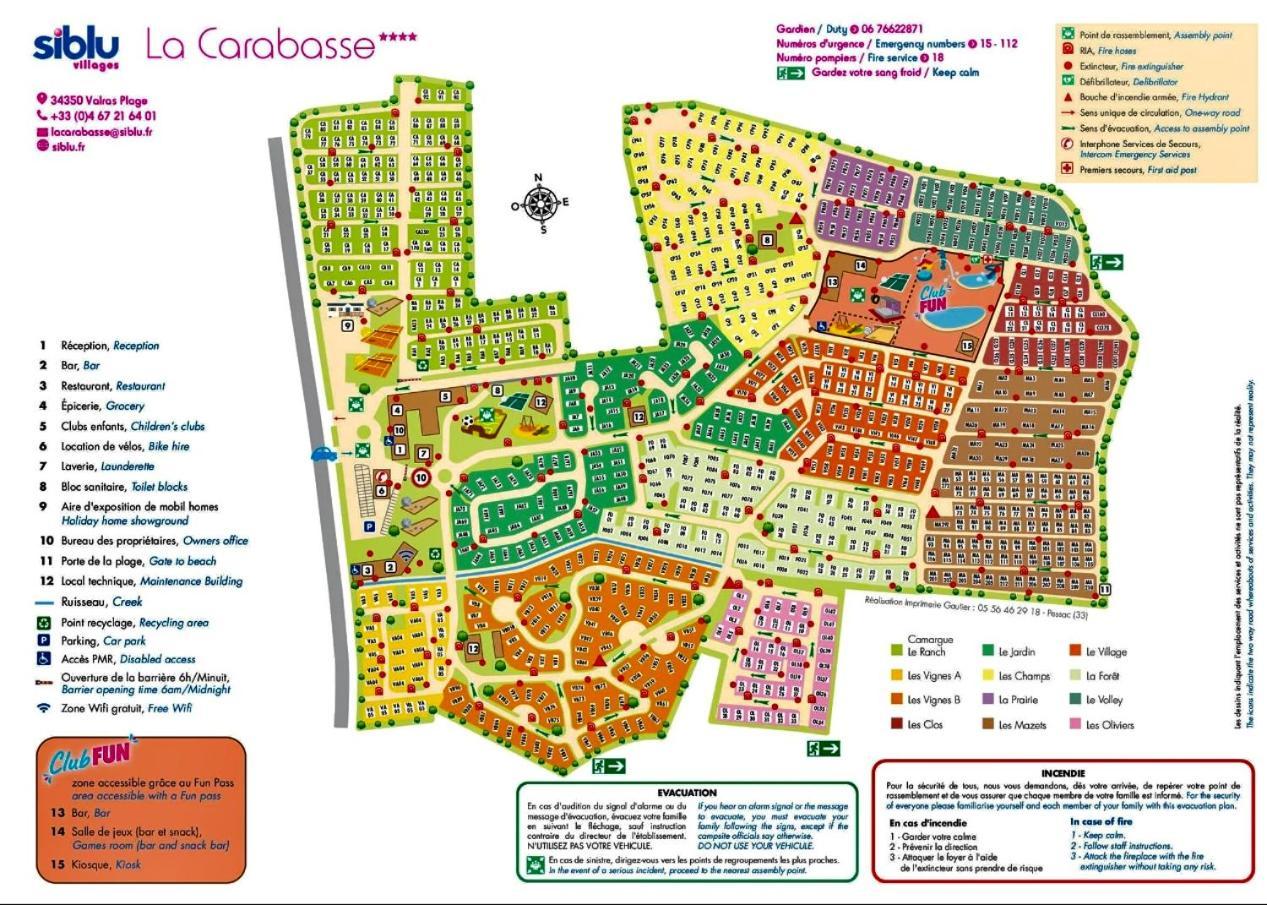 Mobilhome Vias Plage Dans Camping Eksteriør bilde
